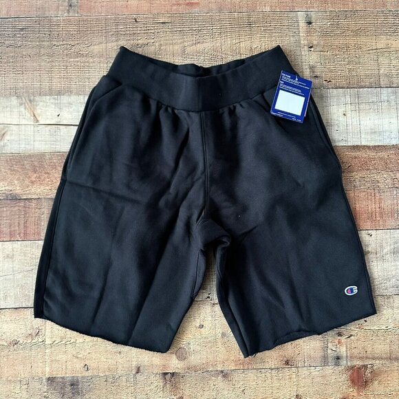 Champion mens 10" reverse weave sweat shorts in black -M - Picture 1 of 11